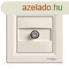 Schneider Asfora TV aljzat, vgzr, 1 dB, komplett, bzs