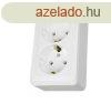 Schneider Electric PRIMA 2x2P+F csatlakozaljzat, 16A, fehr