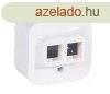 Legrand Forix ketts adapter(doboz9) UTP dugaljhoz 2xRJ45 fa