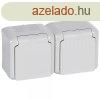 Legrand Forix 2x2P+F fldelt csatlakozaljzat, gyermekvdele
