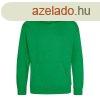 Just Hoods Gyerek kapucnis pulver AWJH001J, Kelly Green-5/6