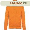 Uniszex cipzros kapucnis pulver, Kariban KA479, Orange-3XL