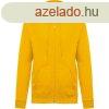 Uniszex cipzros kapucnis pulver, Kariban KA479, Yellow-M