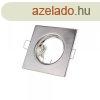 Bepthet keret, kocka, fix, inox, 82x82x29mm, GU5.3- 2db