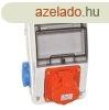IPARI CSATLAKOZ DOBOZ 2x 2P+F s 1x 5P32A