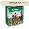 Csavaros doboz SPAX Fa csavar Lapos fej (5 x 60 mm) (5,0 x 6