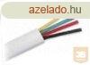 Telefon kbel, lapos, 4 eres, FEKETE