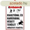 Informcis tbla, 35x25 cm, "Riasztval s kamerval v