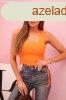 Bordzott crop-top oldals hzzsinrokkal, 69371-es modell,