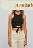 Urban Classics Ladies Cropped Knot Top black