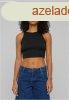 Urban Classics Ladies Organic Cropped Rib Top black