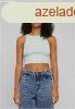Urban Classics Ladies Organic Cropped Rib Top frostmint