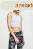 Urban Classics Ladies Rib Cropped Top grey