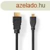 Nedis micro HDMI to HDMI cable 2m Black