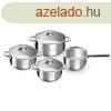 Diamond 7 rszes rozsdamentes ednykszlet vegfedvel