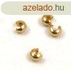 Stopper rejt - rozsdamentes - 18k arany bevonat - 4 mm