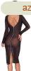 Cottelli Party Dress with zipper and chains in the back - bl