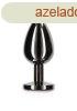 Taboom Butt Plug With Diamond Jewel Black L