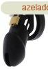 Hidden Desire Extreme Chastity Cock Cage Silicone Black L