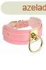 KINKY DIVA O-RING COLLAR PINK/GOLD