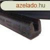 Ablakvezet brsonyos gumi szigetels 12 x 12 mm (215 cm)