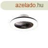 Mennyezeti ventiltor fekete 55,5 cm LED-del, fnyerszably