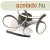 Mennyezeti ventiltor fekete 55 cm LED-del, fnyerszablyz