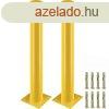 Parkolsgtl oszlop srga 91 cm tmr 11 cm 2db-os kszlet