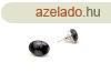 Flbeval ovlis hpehely obszidin 6,5x8,5mm