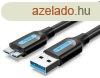 Vention USB-A 3.0/M -> Micro USB-B, ( PVC,fekete), 0,5m, 