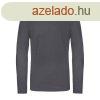B&C EXACT 150 unisex hossz ujj pl B03E, Dark Grey-3X