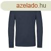 B&C EXACT 150 unisex hossz ujj pl B03E, Navy-3XL