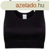 SF (Skinnifit) Pntos crop top lnyoknak - Fekete / fekete |