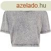 Build Your Brand Ni crop top pl Acid Washed - Szrke/ fe