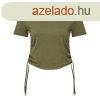 TriDri Ni crop top hzott oldals rszletekkel - Olv | XS