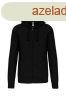 Uniszex kapucnis cipzras pulver, Kariban KA454, Black-4XL