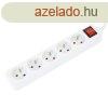 Platinet Omega Hlzati Eloszt Kapcsolval 5DIN 1,5m White