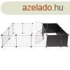 Amigo pet fence cage black packaging 1 pc