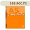 Spirlfzet, A5, vonalas, 80 lap, PUKKA PAD "Unipad Ess