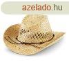 Beechfield Szalma cowboy-kalap - Natural