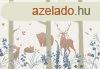 Erdei llatokat brzol tapta, 400x280 cm, bzs - barna - 