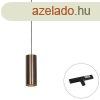 Design hanglamp donkerbrons incl. rail adapter 1-fase - Slim