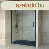 Welland SD-130 elhzhat zuhanyajt - 130 cm - fekete profil