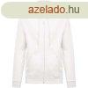 Uniszex cipzros kapucnis pulver, Kariban KA479, White-3XL