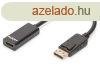 Assmann DisplayPort - HDMI Adapter/Converter cable 0,15m Bla