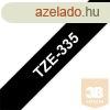 BROTHER Festkszalag TZe-335, Fekete alapon Fehr, Laminlt,