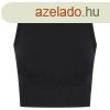 Tombo Ni sportos crop top - Fekete | XL/2XL