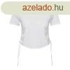 TriDri Ni crop top hzott oldals rszletekkel - Fehr | 2