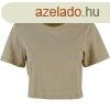 Build Your Brand Rvid ujj ni crop top pl - Vilgos olv
