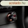 Auts szivargyjt adapter - 2 x USB, feszltsgmrvel s 